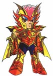 SAINT SEIYA - LE FAN ART DI MEHDI B. - GENERALI DEI MARI - IO DI SCILLA SUPER DEFORMED