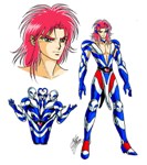 SAINT SEIYA - LE FAN ART DI MARCO ALBIERO - GUERRIERI DI AFRODITE - ANTEROS