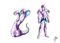 SAINT SEIYA - LE FAN ART DI MARCO ALBIERO - SACRI ANGELI DEL MALE - ASTAROTH DEL COBRA A DUE TESTE