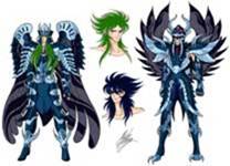 SAINT SEIYA - LE FAN ART DI MARCO ALBIERO - SPECTER - MINOS DI GRIFON E AIACOS DI GARUDA