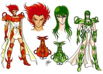 SAINT SEIYA - LE FAN ART DI MARCO ALBIERO - VENTI DI EOLO - NOTO ED EURO