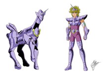 SAINT SEIYA - LE FAN ART DI MARCO ALBIERO - SACRI GUERRIERI DI ATHENA - YATO DI UNICORN