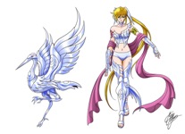 SAINT SEIYA - LE FAN ART DI MARCO ALBIERO - SACRI GUERRIERI DI ATHENA - YUZURIHA DI GRUS